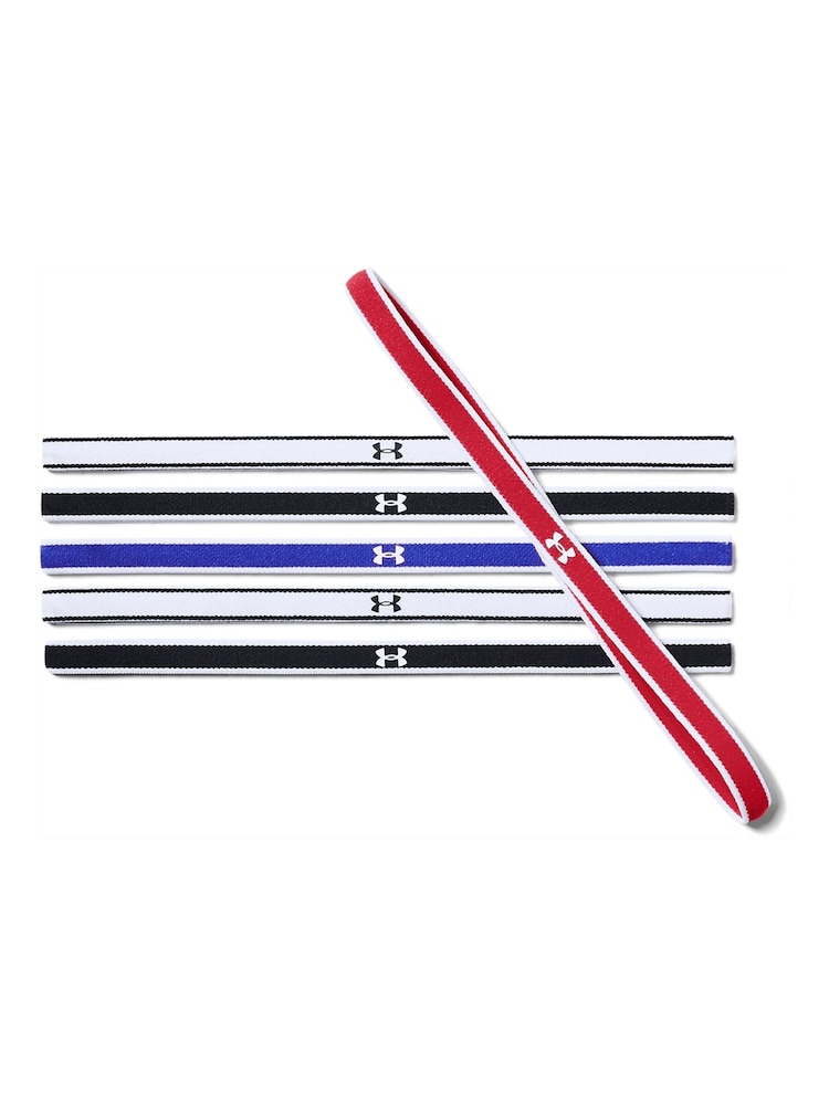 Under Armour Red Mini Headbands 6 Pack - Image 1 of 2 Under Armour Red Mini Headbands 6 Pack - Image 1 of 2