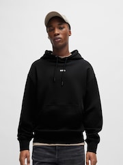 BOSS Black 100% Cotton Terry Hoodie With Contrast Logo - Image 1 of 7