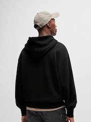 BOSS Black 100% Cotton Terry Hoodie With Contrast Logo - Image 4 of 7