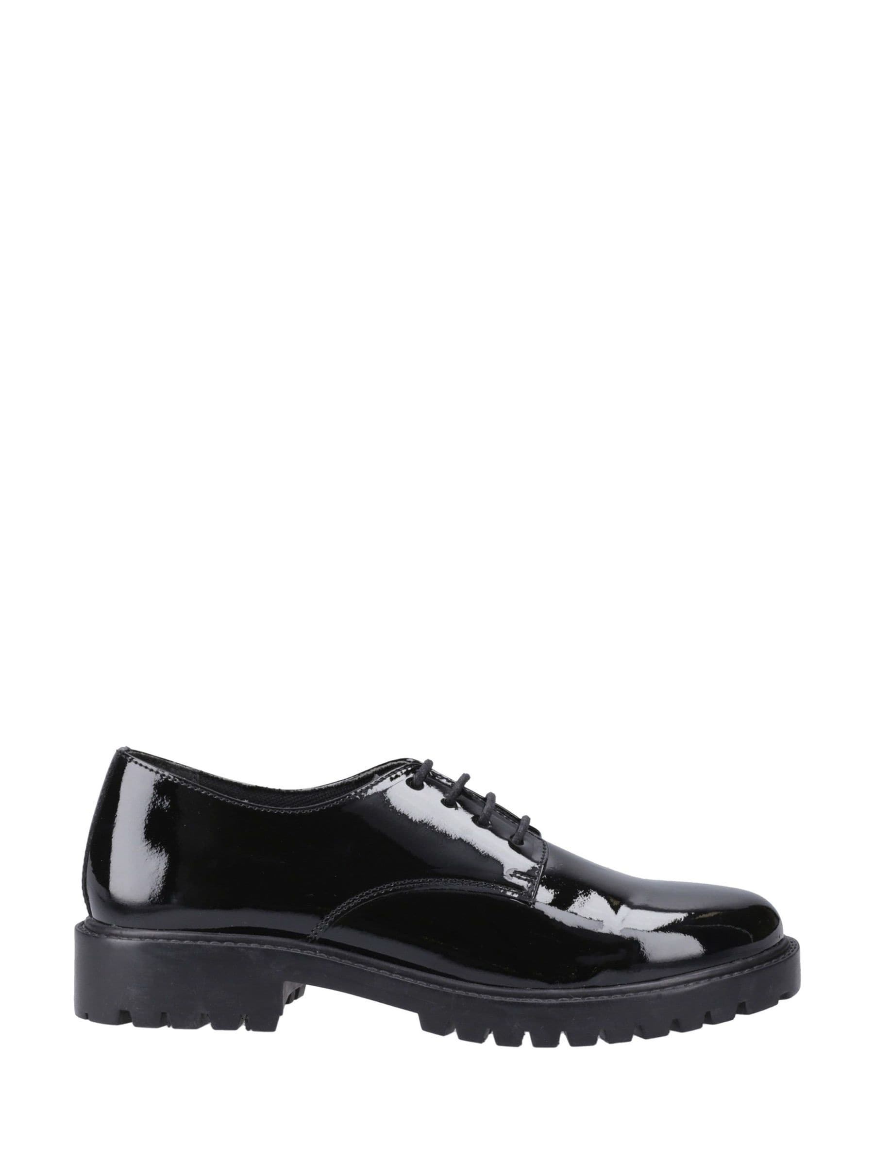 Hush Puppies Girls Black Aubrey Lace Up Patent Snr in Size 5, Sports Direct - Image 7