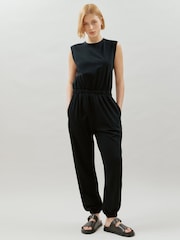 Albaray 100% Cotton Black Tank Jumpsuit - Image 1 of 5