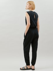 Albaray 100% Cotton Black Tank Jumpsuit - Image 2 of 5