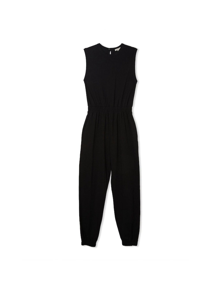 Albaray 100% Cotton Black Tank Jumpsuit - Image 5 of 5
