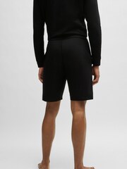 BOSS Black Stripe Logo Drawstring Jersey Shorts - Image 4 of 6