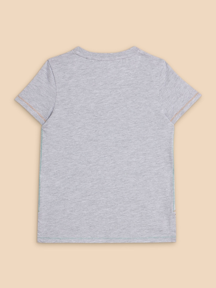 White Stuff Grey Cheeky Monkeys Graphic T-Shirt - Image 2 of 3 White Stuff Grey Cheeky Monkeys Graphic T-Shirt - Image 2 of 3