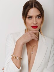 Bibi Bijoux Gold Tone Pearl Elegance Real Pearl Layered Bracelet - Image 3 of 4