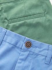Blue/Green Chino Shorts 2 Pack (3-16yrs) - Image 5 of 5