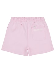 Lee Pink Girls Box Graphic Logo 100% Cotton Shorts - Image 2 of 4
