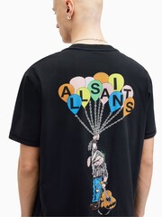 AllSaints Black Lofty Crew Neck T-Shirt - Image 4 of 6