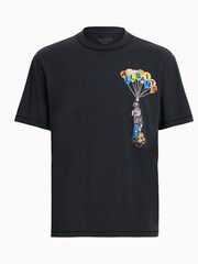 AllSaints Black Lofty Crew Neck T-Shirt - Image 6 of 6
