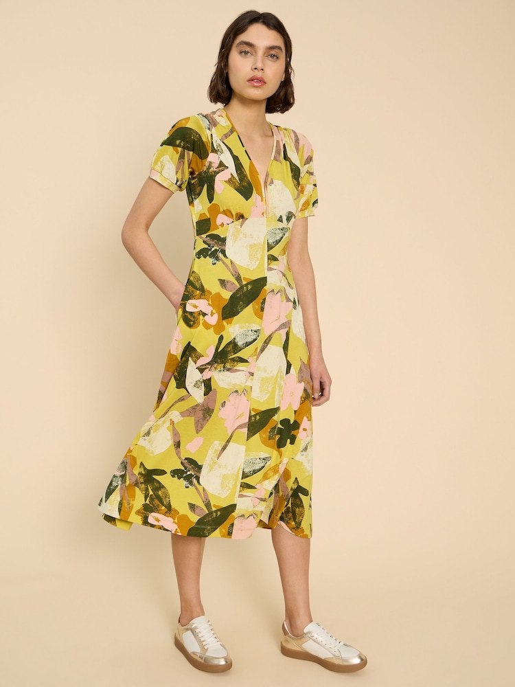 White Stuff Yellow Megan Jersey Dress - Image 1 of 7 White Stuff Yellow Megan Jersey Dress - Image 1 of 7