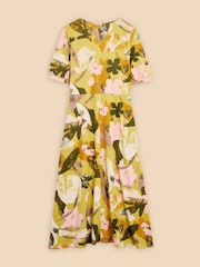 White Stuff Yellow Megan Jersey Dress - Image 6 of 7