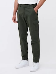 French Connection Green 100% Cotton Ripstop Cargo Trousers - Image 1 of 4