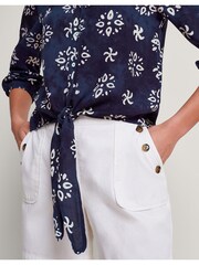 Monsoon Blue Loretta Batik Print Shirt - Image 4 of 4