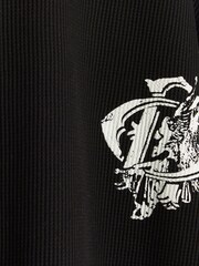 River Island Black Short Sleeve Regular Fit Atre Saint T-Shirt - Image 4 of 4