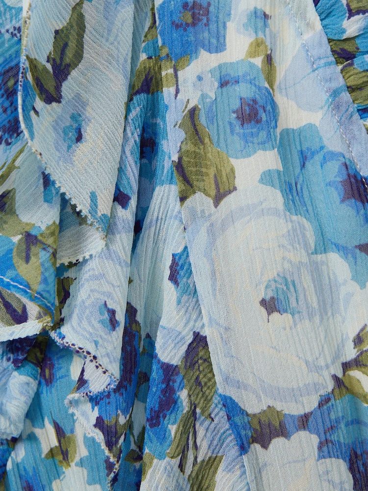 Paige Silk Georgette Floral Print Mini Dress - Image 2 of 5