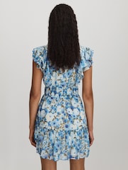 Paige Silk Georgette Floral Print Mini Dress - Image 4 of 5