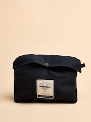 Joules Holt Navy Blue Waterproof Packable Raincoat with Hood - Image 9 of 11