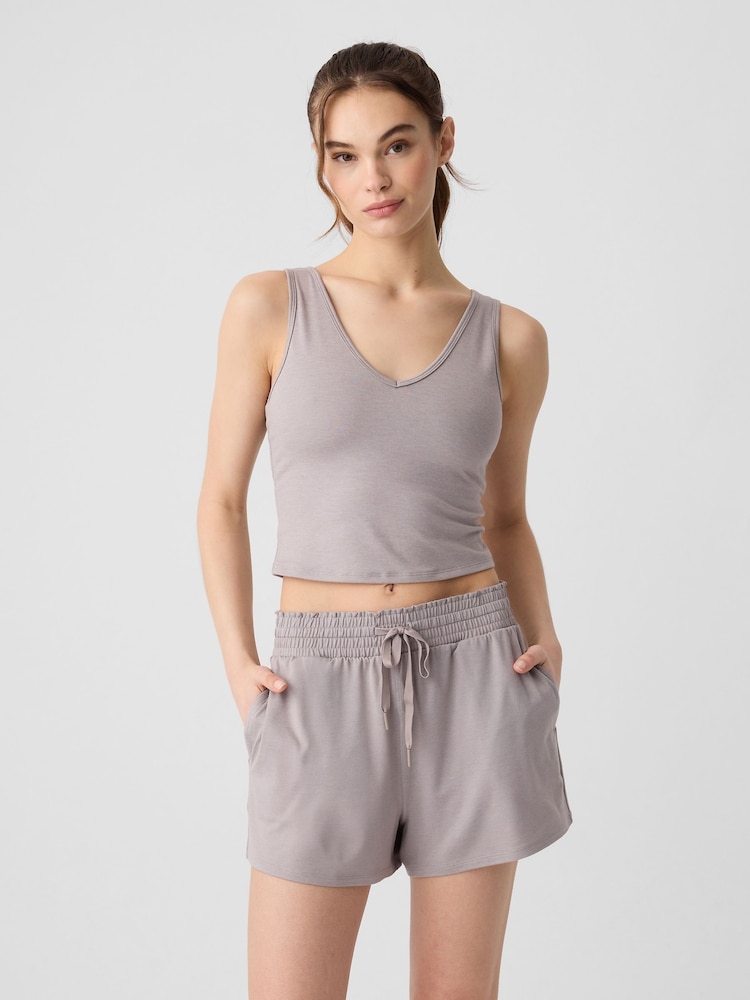 Gap Light Grey Brushed V-Neck Jersey Brami - Image 1 of 3