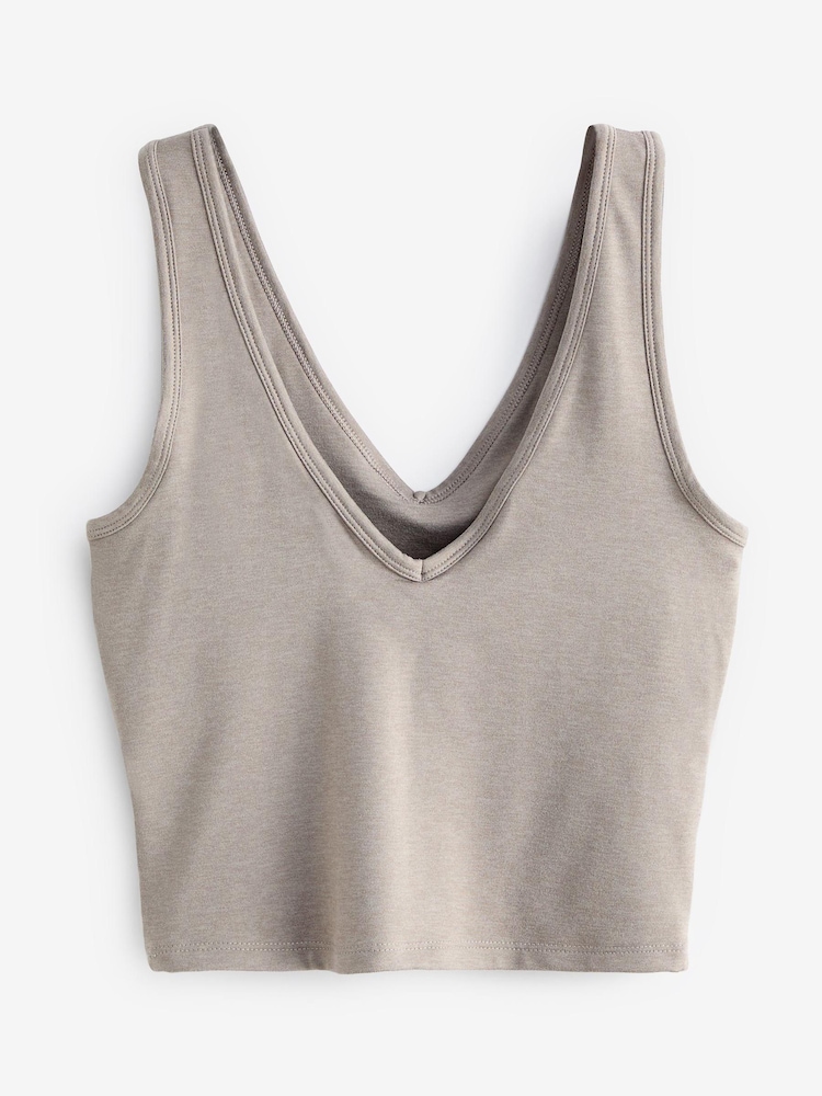 Gap Light Grey Brushed V-Neck Jersey Brami - Image 3 of 3 Gap Light Grey Brushed V-Neck Jersey Brami - Image 3 of 3