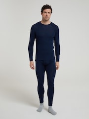 Mountain Warehouse Blue Merino Mens Round Neck Thermal Top - Image 1 of 4