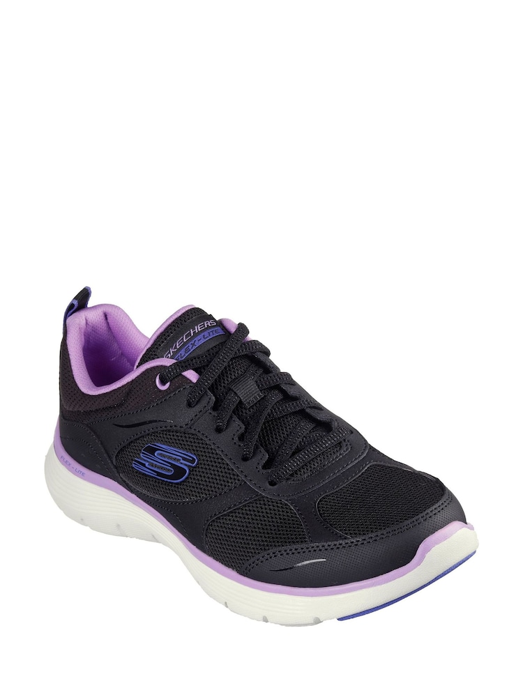 Skechers Black Flex Appeal 5.0 Fresh Touch Trainers - Image 1 of 3