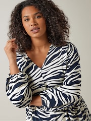 Evans Curve Tiered Zebra Print Dress - Bild 5 von 6
