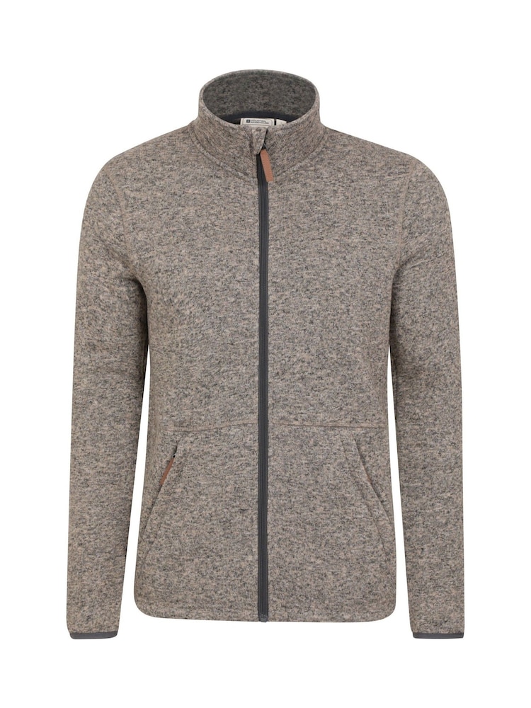 Mountain Warehouse Grey Mens Idris II Full-Zip Fleece Jacket - Image 1 of 5