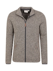 Mountain Warehouse Grey Mens Idris II Full-Zip Fleece Jacket - Image 4 of 5