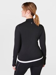 Sweaty Betty Black Therma Boost Running Half Zip Sweat Top - Image 3 of 5