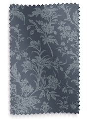 Laura Ashley Midnight Navy Blue Lloyd Made to Measure 100% Cotton Curtains - Image 9 of 9