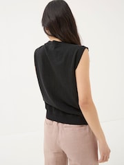 FatFace Theodora Black Knit Tank - Image 2 of 5