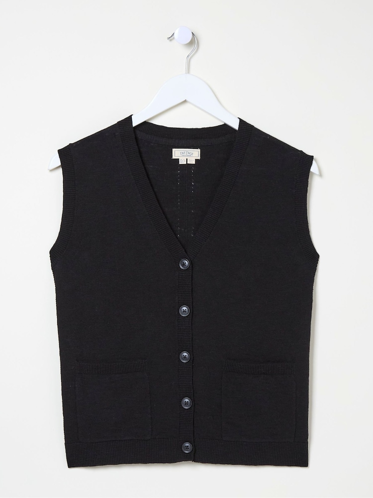 FatFace Theodora Black Knit Tank - Image 5 of 5