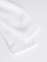 White Long Sleeve Rib Baby Bodysuits 5 Pack - Image 7 of 8