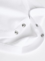 White Long Sleeve Rib Baby Bodysuits 5 Pack - Image 8 of 8