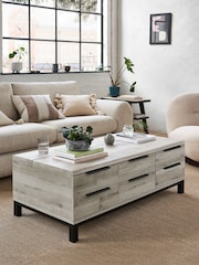 Grey Bronx Large Coffee Table With Drawers - Image 1 of 10