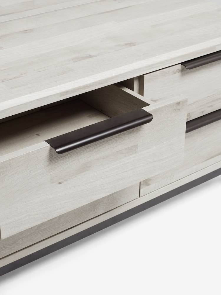 Grey Bronx Large Coffee Table With Drawers - Image 10 of 10