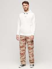 Blanco - Sudadera deportiva holgada con capucha con logo Tech de Superdry - Imagen 3 de 3