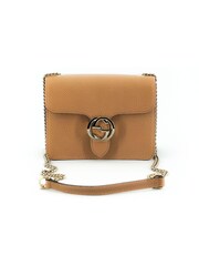 Gucci Beige Calf Leather Dollar Brown Shoulder Bag - Image 1 of 5