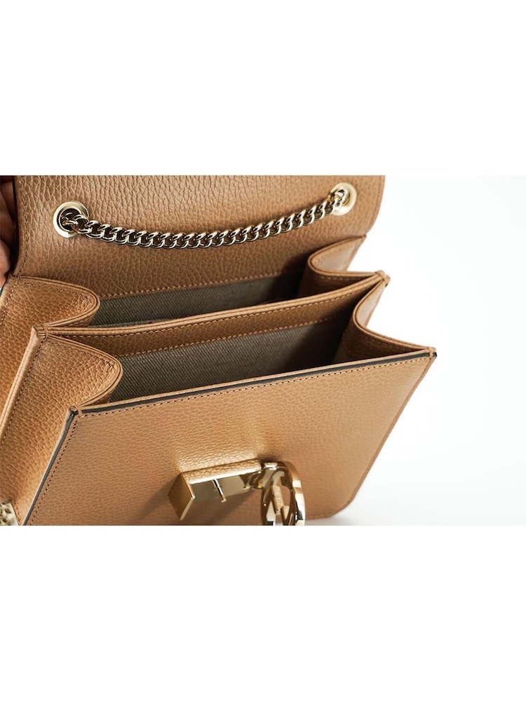 Gucci Beige Calf Leather Dollar Brown Shoulder Bag - Image 5 of 5