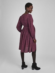 JoJo Maman Bébé Pink V-Neck Maternity Mini Dress - Image 2 of 5