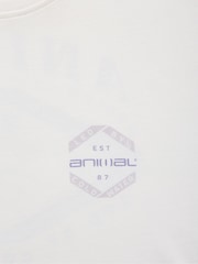 Animal White Organic Graphic Leena T-Shirt - Image 4 of 6