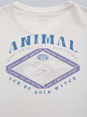 Animal White Organic Graphic Leena T-Shirt - Image 6 of 6