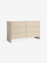 MADE.COM Ecru/White Eleni 6 Drawer Wide Chest of Drawers - Image 5 of 6
