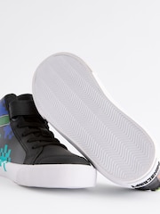 Black Minecraft Elastic Lace High Top Trainers - Image 4 of 5