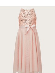 Monsoon Gold Sequin Truth Dress - Image 1 of 1