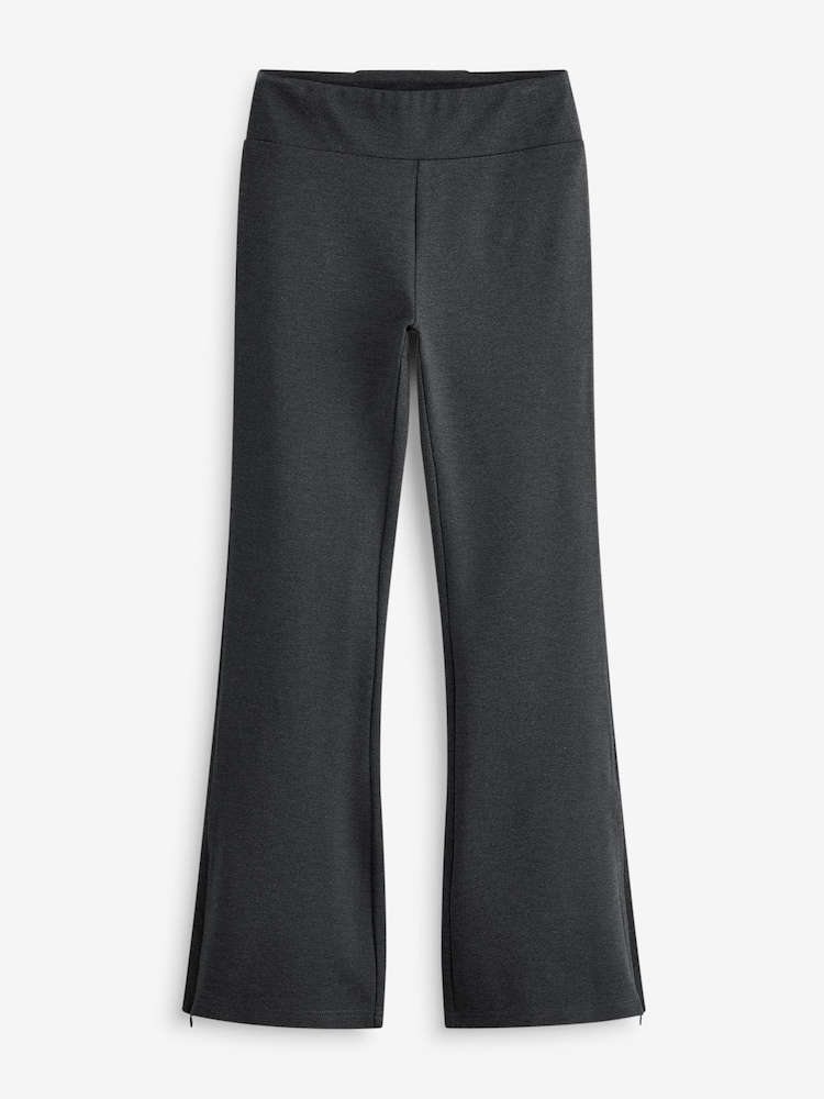 Charcoal Grey Power Sculpting Ponte Flare Leggings - Image 6 of 7