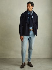 Темно-коричневый - Reiss Gartlett Leather Saddle лоферы - Image 2 of 5
