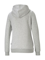 Puma Grey Womens Essentials Full Zip Hoodie - Image 4 of 4