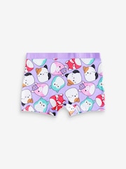 Purple/Green Squishmallow Short Briefs 5 Pack (5-14yrs) - Image 2 of 9